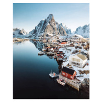 Fotografie aerial view of Reine in Norway, franckreporter, 30 × 40 cm