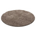 Ayyildiz koberce Kusový koberec Dream Shaggy 4000 Mocca kruh - 120x120 (průměr) kruh cm