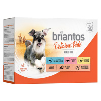 Briantos Delicious Paté 48 x 100 g - výhodné balení - míchané balení (kuřecí, hovězí, losos)