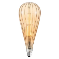 LEUCHTEN DIRECT LED Filament, vintage, jantar, E27, průměr 12,5cm 3000K LD 08471