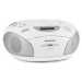 Auna RCD 220, bílý, boombox, CD, USB, kazetový magnetofon, PLL FM rádio, MP3, 2x 2 W