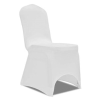 SHUMEE Potahy na židle, bílé - 100 ks v balení 274765