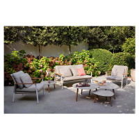 Krémový zahradní lounge set pro 4 Ray – Diphano