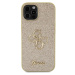 Guess PU Fixed Glitter 4G Metal Logo Kryt iPhone 12/12 Pro zlatý