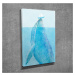 Wallity Obraz WHALE 30x40 cm modrý