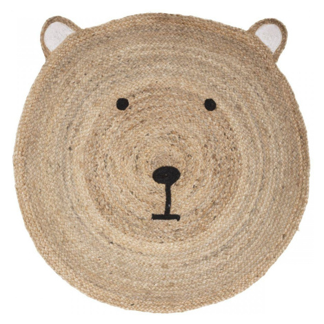DekorStyle Kulatý koberec Bear 100 cm hnědý