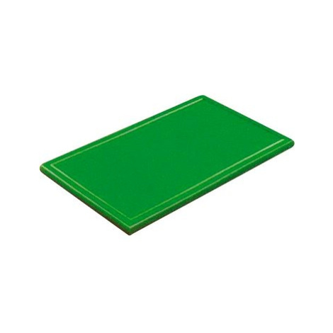 Gastro Prkénko krájecí plastové 53x32,5x2 cm GN 1/1, s drážkou, zelené