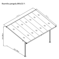 Rojaplast Bruce F pergola B436