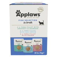 Applaws Selection kapsičky pro kočky 12 x 70 g - 3 druhy (rybí výběr) 12 x 70 g