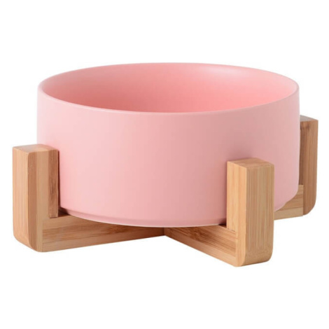 Vsepropejska Tabby keramická miska pro psa či kočku Barva: Růžová, Rozměr (cm): 15