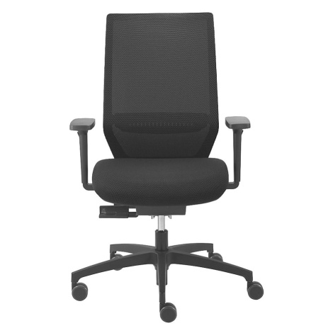 Dauphin Kancelářská otočná židle SHAPE ECONOMY2, opěradlo se síťovaným potahem, černá, výška opě