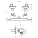 NOVASERVIS Sprchová baterie termostat bez příslušenství 120mm Aqualight 2564/1,0