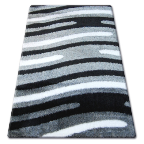 Dywany Lusczow Kusový koberec SHAGGY VERONA SEAN šedý