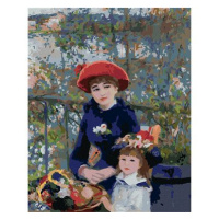 Diamondi - DVĚ SESTRY NA TERASE (PIERRE-AUGUSTE RENOIR), 40x50 cm, bez rámu a bez vypnutí plátna