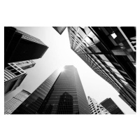 Fotografie Skyscrapers from Below, Lower Manhattan., Lisa-Blue, 40 × 26.7 cm