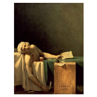 Obrazová reprodukce The Death of Marat, 1793, David, Jacques Louis, 30 × 40 cm