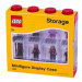 Sběratelská skříňka LEGO na 8 minifigurek, červená - 40650001