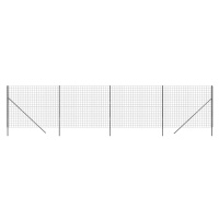vidaXL Drátěný plot antracitový 1,6 x 10 m pozinkovaná ocel