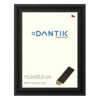 DANTIK rámeček 15 × 20, NPINO antracit sklo čiré