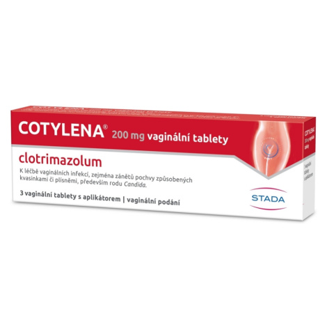 COTYLENA 200mg 3 vaginální tablety + aplikátor