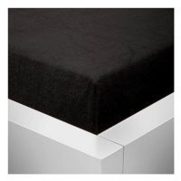 Chanar Prostěradlo Froté Lux, 180 × 200 cm, černé
