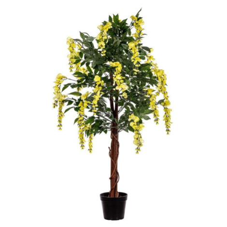 PLANTASIA 91593 Umělý strom, 120 cm, Wisteria žlutá