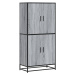 vidaXL Skříň highboard šedá sonoma 68 x 35 x 139 cm kompozitní dřevo