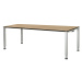 mauser Elegantní výškově nastavitelný stůl, v x š x h 650 - 850 x 2000 x 900 mm, deska s plným j