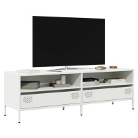 vidaXL TV skříňka bílá 135 x 39 x 43,5 cm ocel válcovaná za studena