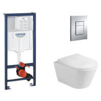 Závěsný wc set do lehkých stěn / předstěnová montáž Glacera Ava SIKOGRSAVAE