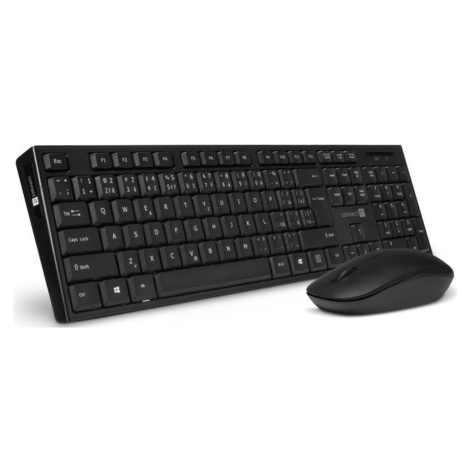 CONNECT IT Combo bezdrátová černá klávesnice + myš, (+1x AAA +1x AA baterie zdarma), CZ + SK lay