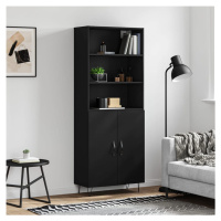 vidaXL Skříň highboard černá 69,5 x 34 x 180 cm kompozitní dřevo