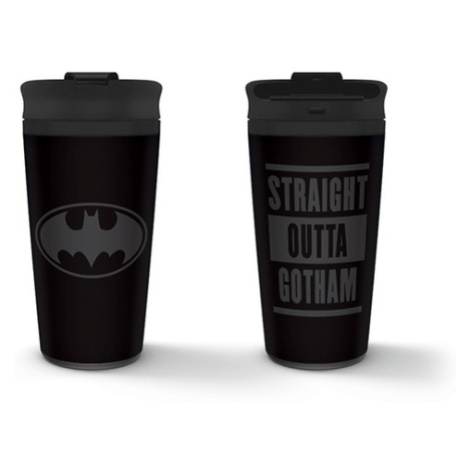 Hrnek Batman - Straight outta Gotham 450 ml, cestovní  nerezový - EPEE EPEE Czech