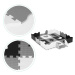 ECOTOYS Pěnové puzzle s 25 dílky ANIM černo-bílé