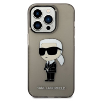 Kryt pro iPhone 14 Pro Max Karl Lagerfeld IML Ikonik NFT - černý