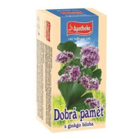 Apotheke Dobrá paměť s ginkgo biloba porcovaný čaj 20x1,5 g