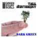 Dekorace Green Stuff World - Tall Shrubbery: Dark Green