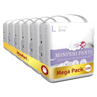 MONPERI Plenkové kalhotky Pants L 8-14 kg Mega Pack
