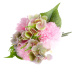 Umělá kytice Pivoňka s hortenzií tmavě růžová, 30 cm