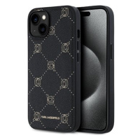 Karl Lagerfeld PU Karl Heads Pattern MagSafe Zadní Kryt pro iPhone 14 Black