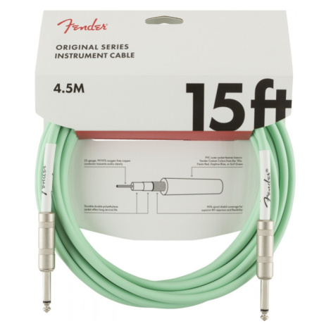 Fender Original Series 15 Instrument Cable Surf Green