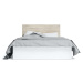 Bílá dvoulůžková postel s úložným prostorem a roštem 160x200 cm Sahara - Marckeric