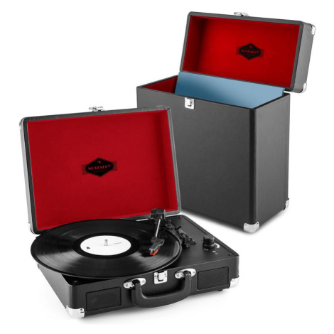 Auna Peggy Sue Record Collector Set black | retro gramofon | kufřík na gramofonové desky