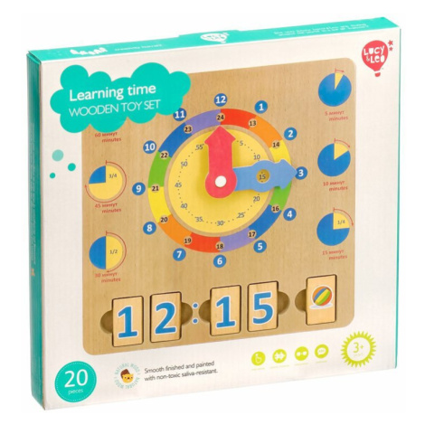 Lucy & Leo Učíme se hodiny – dřevěná naučná hrací deska