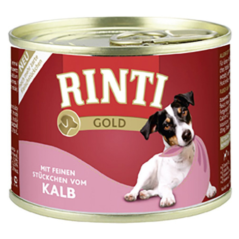 Rinti Gold s jemnými kousky telecího masa 12 × 185 g