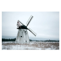Fotografie Windmill in Snow., t-lorien, (40 x 26.7 cm)