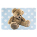 Vopi Dětský koberec Ultra Soft Medvídek modrá