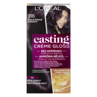 L'Oréal Paris Casting Creme Gloss semipermanentní barva na vlasy  316 tmavá fialová, 48+72+60ml