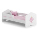 ArtAdrk Dětská postel CASIMO | se zábranou Provedení: Dívka s jednorožcem