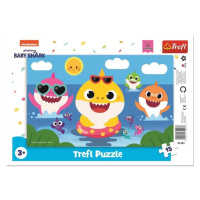 Puzzle Baby Shark - Veselí žraloci 15 dílků